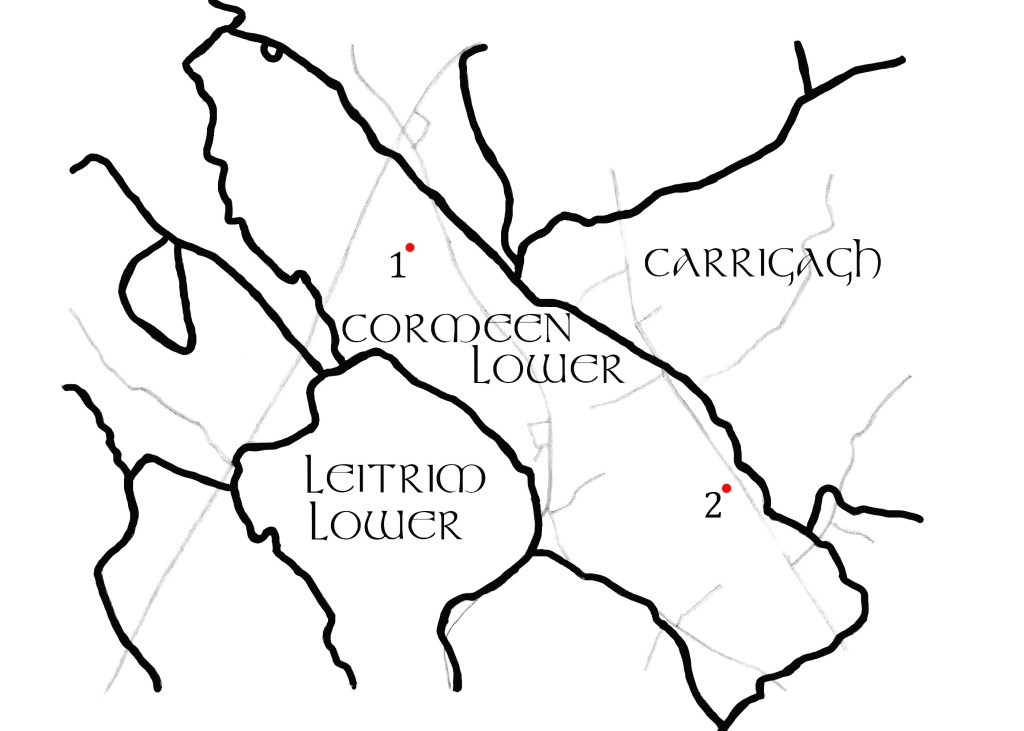 A map of Cormeen Lower townland