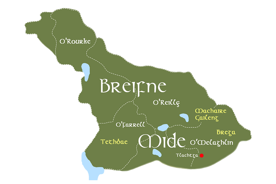 An illustration of the Breifne kingdom under the rule of Tiernan O'Rourke, c. 12th century