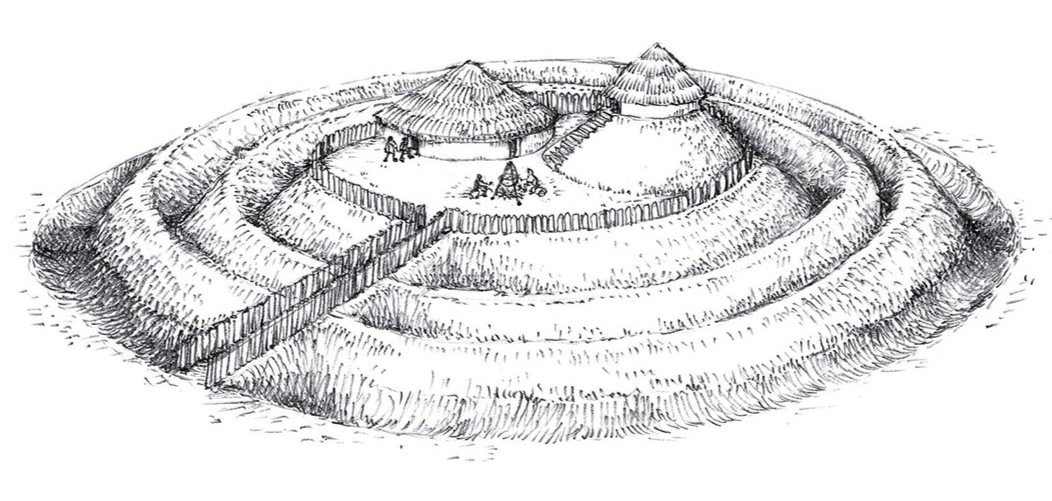 A sketch of what Rath Airthir may have looked like.