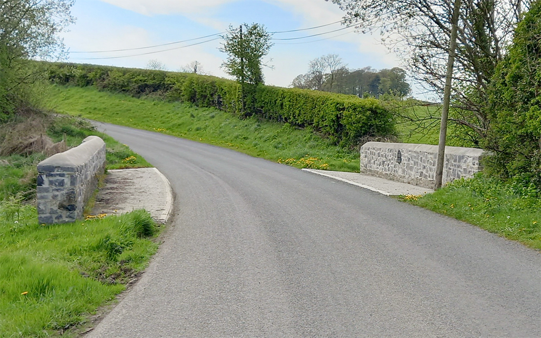 A photo of Salford Bridge, Moynalty, 2022.